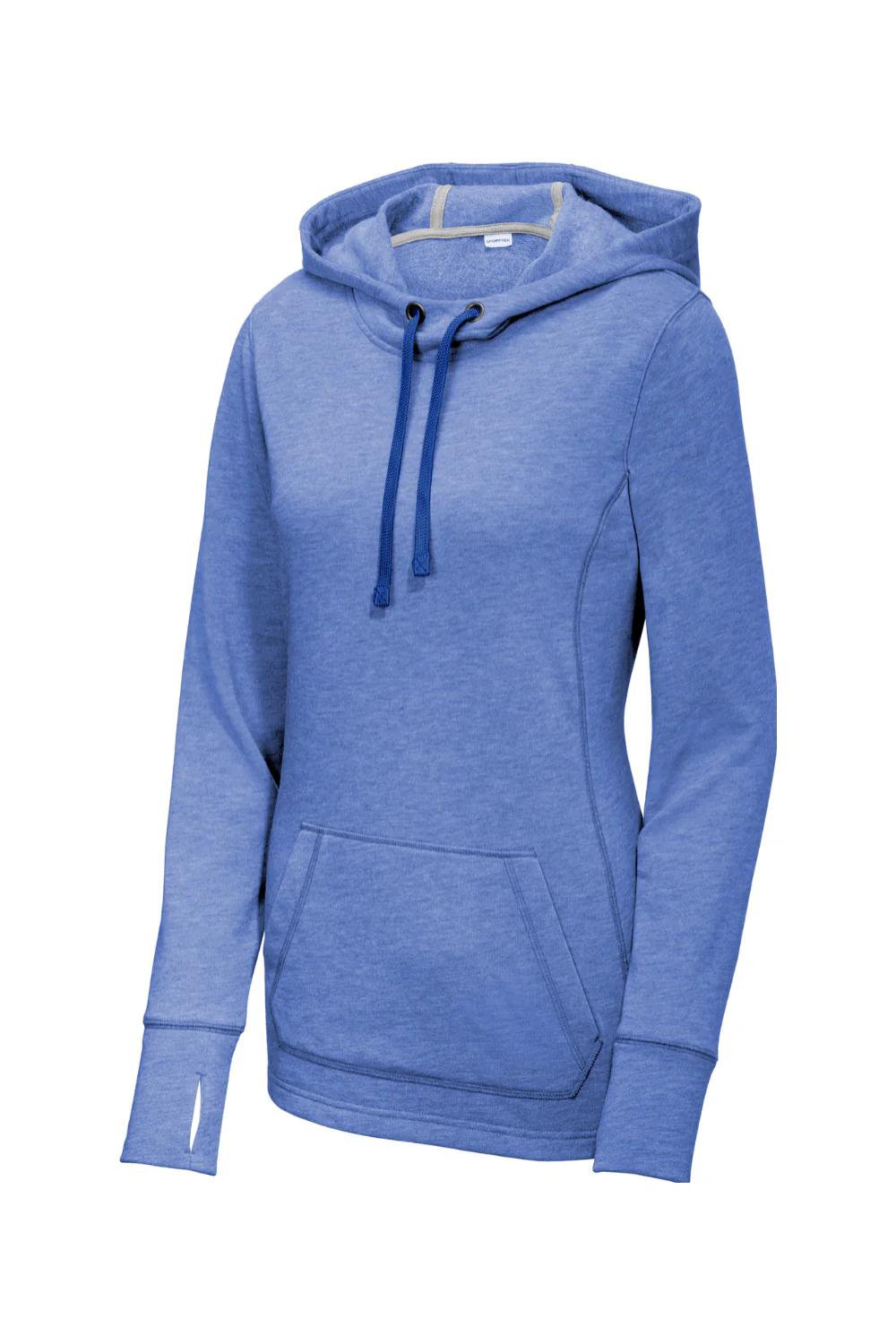 Sport-Tek Ladies PosiCharge Tri-Blend Wicking Fleece Hooded Pullover