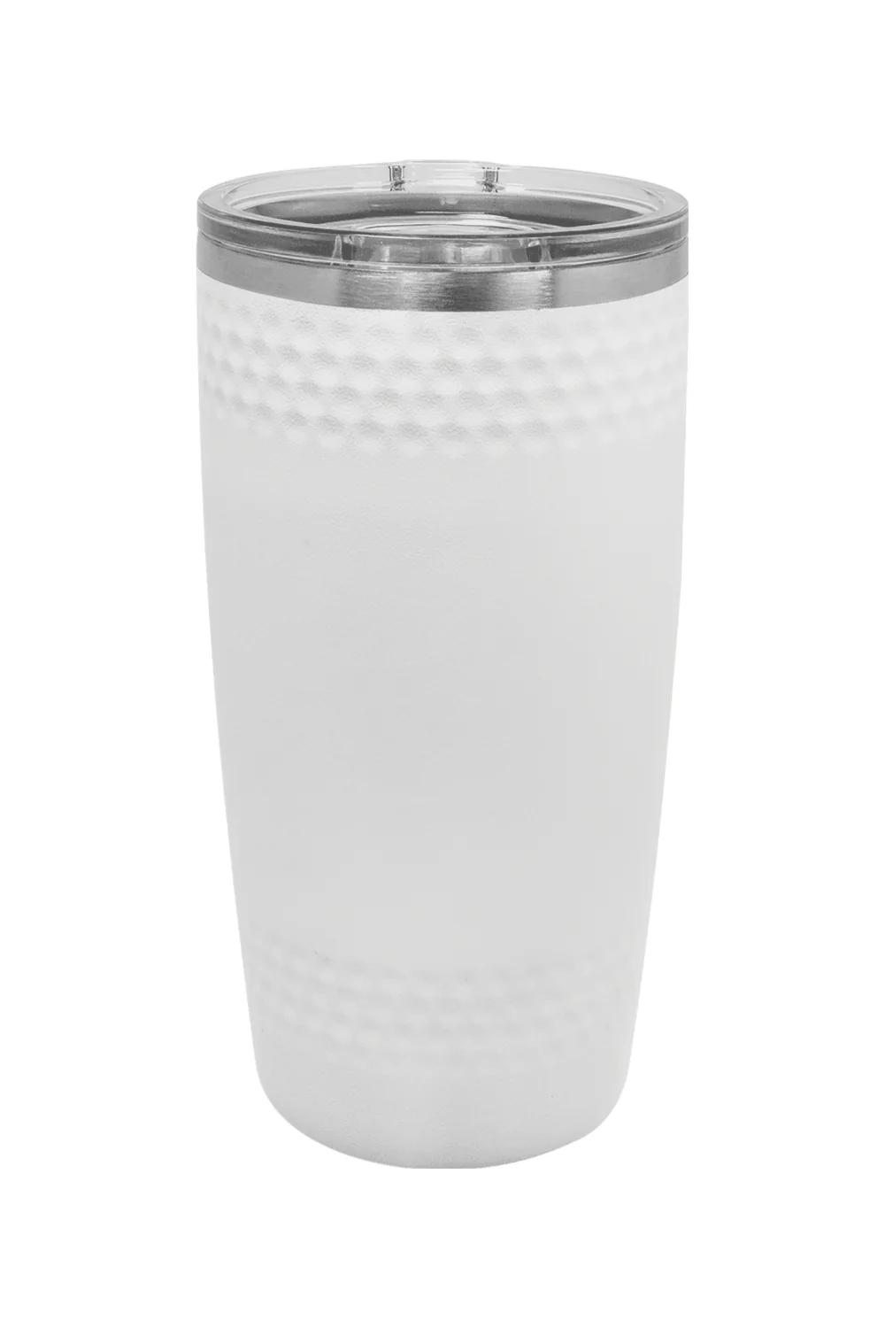 20 oz. Golf Tumbler with Dimples and Clear Slider Lid