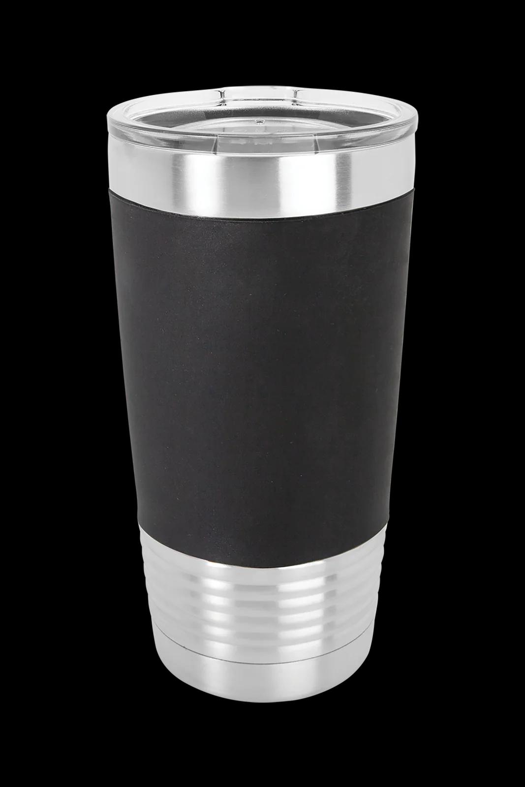 20 oz. Tumbler with Silicone Grip and Clear Lid