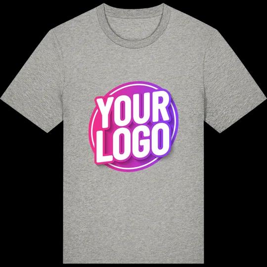 Finished t-shirt with a custom logo